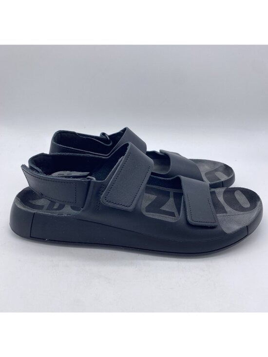 Ecco Cozmo 2.0 Sandals Men 46 (12-12.5) Black Leather Three Strap Adjustable main image 10